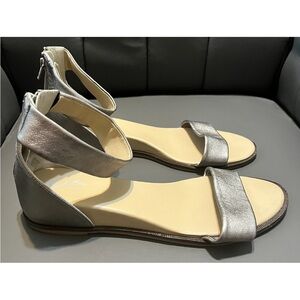 Seychelles Metallic Silver Sandals 11 M